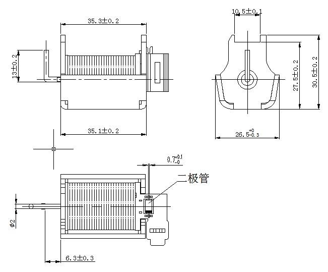 Q5汽車(chē)透鏡變光電磁鐵廠(chǎng)家